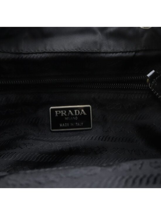 Prada Nylon Backpack Logo Black